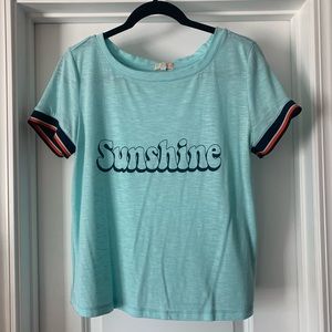 Teal Graphic T-shirt